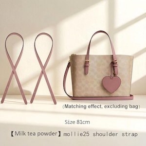 Customized Coac Mollie 25 tote shoulder strap accessories, Jasmine replacement bag strap