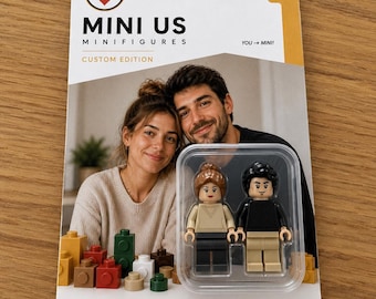 Mini Us | Minifiguras personalizadas a partir de tu foto | Regalo para parejas | Embalaje personalizado | Recuerdo único