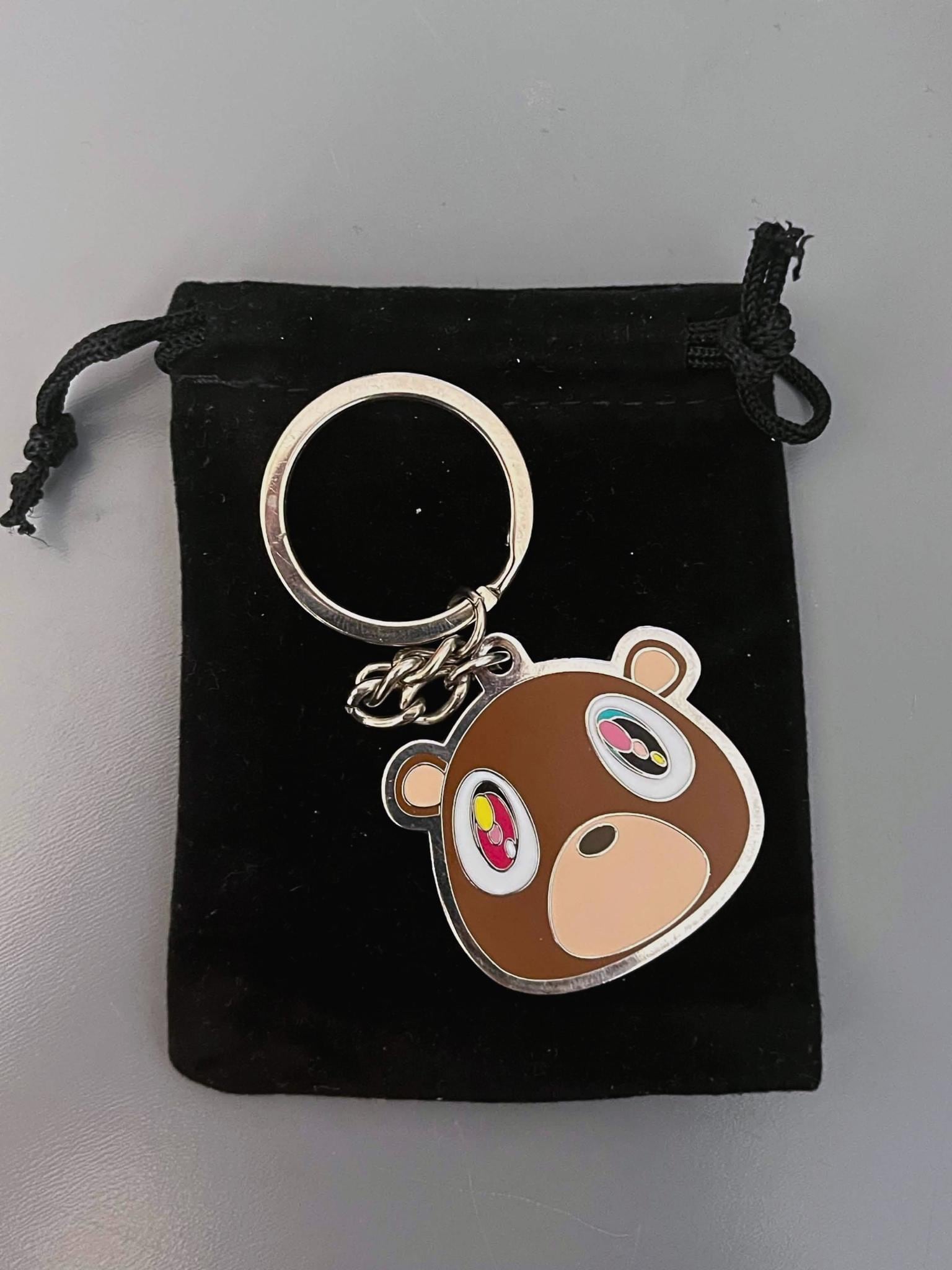 Rap Keychains Kanye West Graduation Bear Keychain | Ye Fan Gift | Enamel Keychain ...
