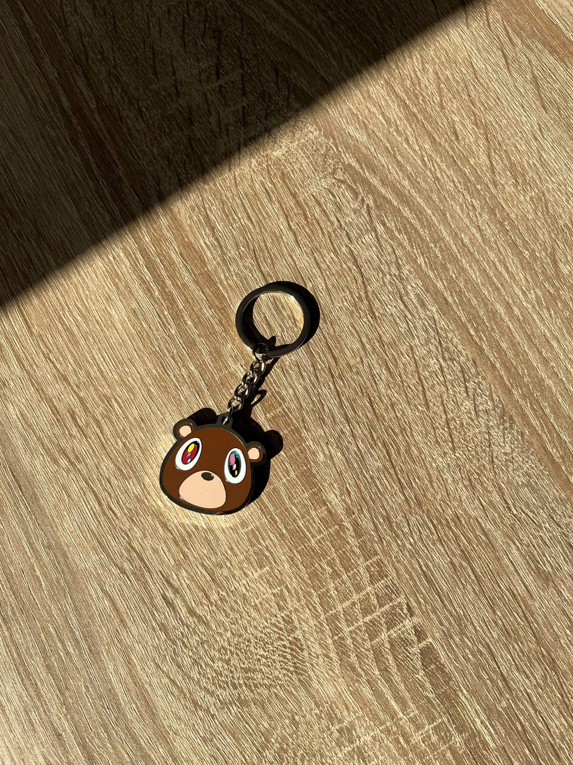 Rap Keychains Kanye West Graduation Bear Keychain | Ye Fan Gift | Enamel Keychain ...