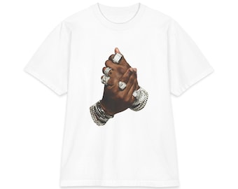 Luxury Jewelery Tshirt | Diamond Rings Shirt | Bling Tee | Future Rapper Shirt | Hip-Hop Streetwear T | Iced Out Tee | Ringed Hands |