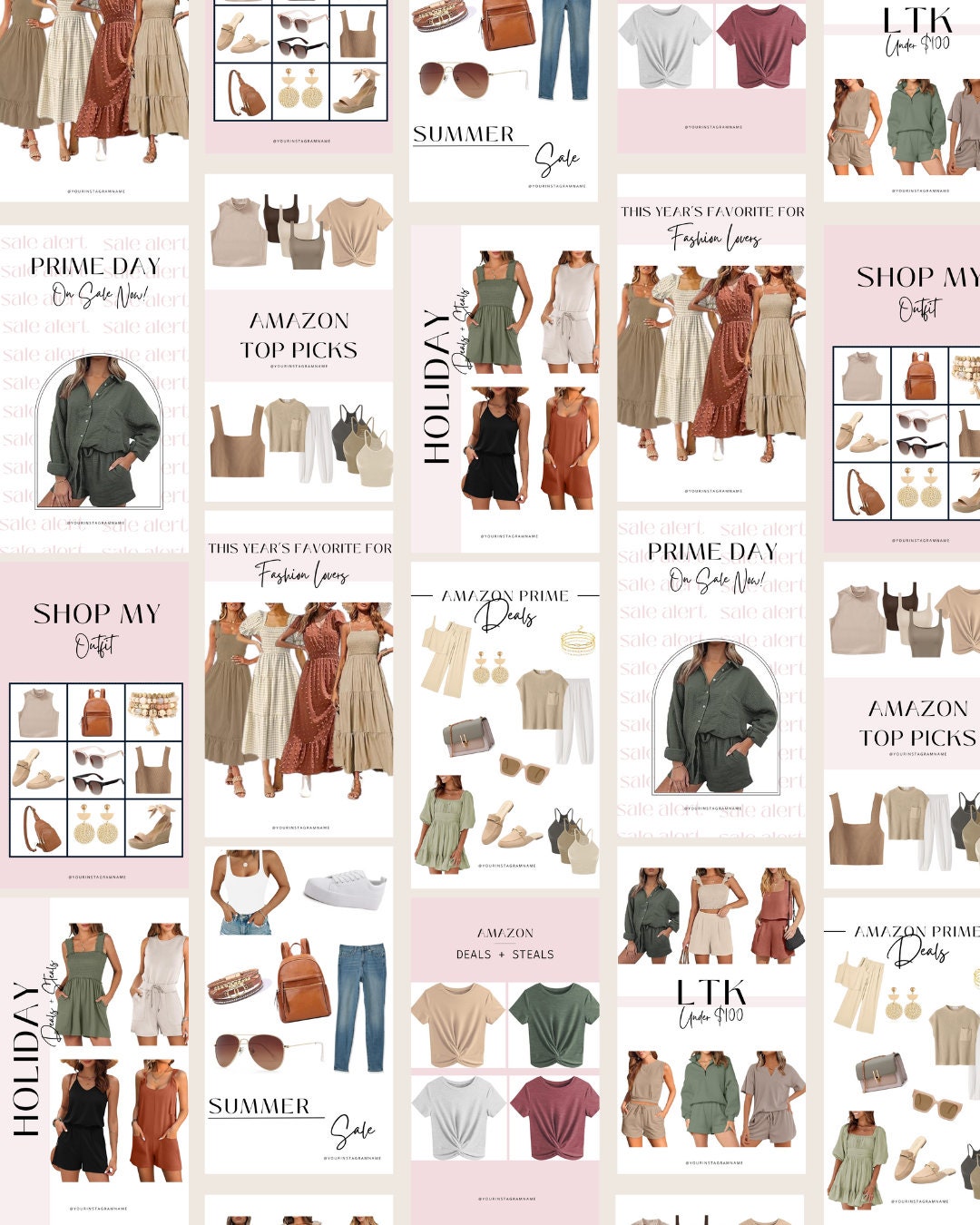 9 Editable Canva LTK Instagram Templates, LTK Templates, Social Media ...