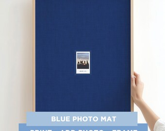 Polaroid Photo Mat Frame Template Add Your Own Photo Monochrome Modern Photo Matting Insert for Gallery Wall Decor DIY Print & Frame