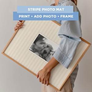 Personal Photo Collage Template Printable Add Your Own Photo Minimal Frame Insert Meaningful Gift DIY Print & Frame