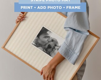 Personal Photo Collage Template Printable Add Your Own Photo Minimal Frame Insert Meaningful Gift DIY Print & Frame