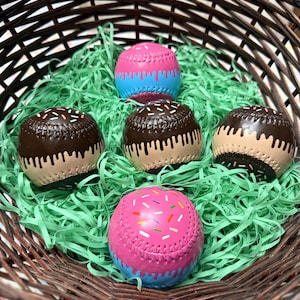 Painted Ice Cream Baseballs