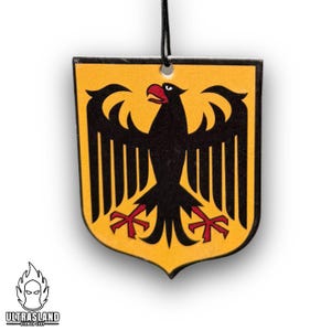 Deutschland Duftbaum Auto Black Ice Duft - Adler Motiv Bild 1