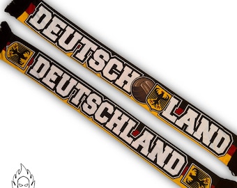 Deutschland Schal - Seidenschal - 115cm x 14cm