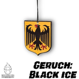 Deutschland Duftbaum Auto Black Ice Duft - Adler Motiv Bild 3