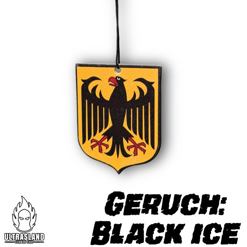 Deutschland Duftbaum Auto Black Ice Duft - Adler Motiv Bild 3