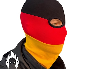 Deutschland Sturmhaube - Schwarz, Rot, Gelb