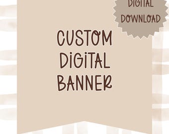 Custom Digital Banner Template | Personalized Digital Banner | Editable Canva Template