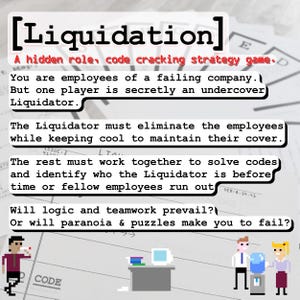 Hidden Role, Social Deception, Printable Strategy Game - LIQUIDATION image 2