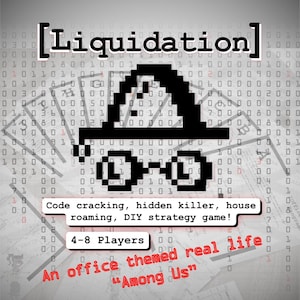 Verborgen rol, sociaal bedrog, afdrukbaar strategiespel - LIQUIDATION
