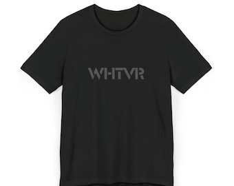 WHTVR Typography T-Shirt | Minimal Logo Tee