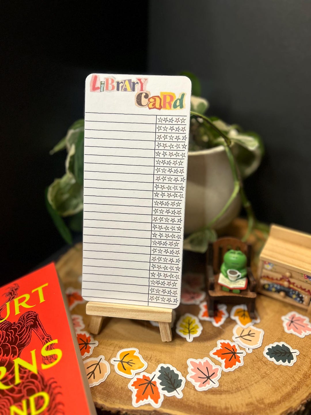 Library Books Library Tracking Card Library Card Reading Tracker Bookmark | Nostalgic Book Log, TBR Tracker ...