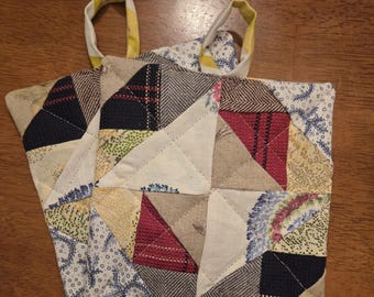 Set of Hand made Pot Holder / Hot Pad / Quilted / EPH-2