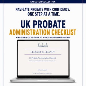 UK Probate Administration Checklist | Executor Planner (England & Wales) (PDF) End of Life Planner