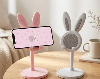 Support Téléphone Lapin Ajustable