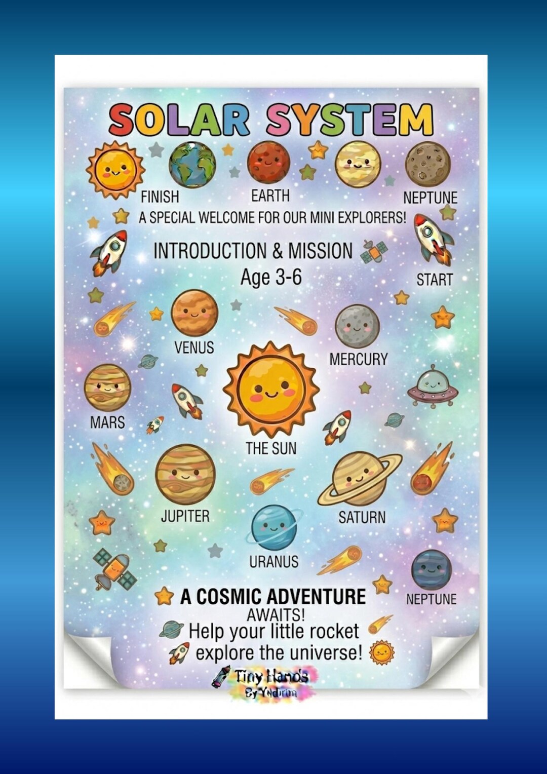 Solar System Activity Book for Kids, Space Coloring Pages, Preschool ...