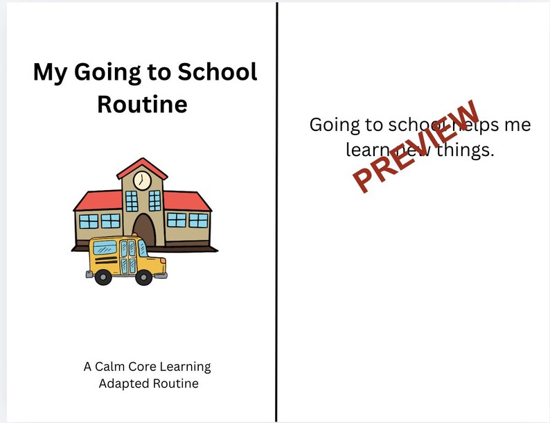 Daily Routine Social Story Bundle | Hygiene School Calm Down | Autism ...