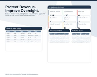 NDIS Missed Service Tracker | Billing & Visit Log for Providers