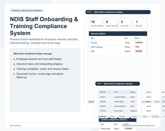 NDIS Staff Onboarding Checklist | Training & Compliance