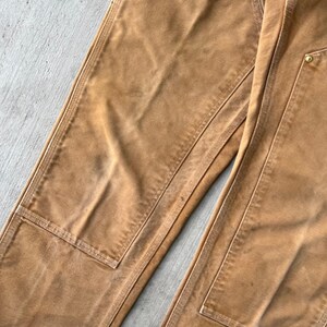 Carhartt brown double knee work wear carpenter pants image 3