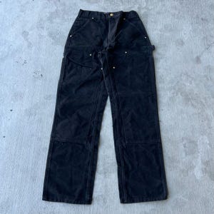 Carhartt black double knee work wear carpenter pants image 1