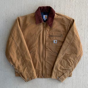Carhartt J001 brown detroit work wear jacket Large