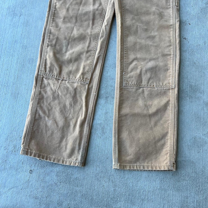 Carhartt brown double knee work wear carpenter pants 30x34 image 3