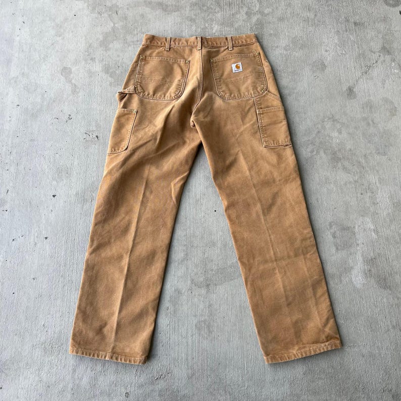 Carhartt brown double knee work wear carpenter pants image 5