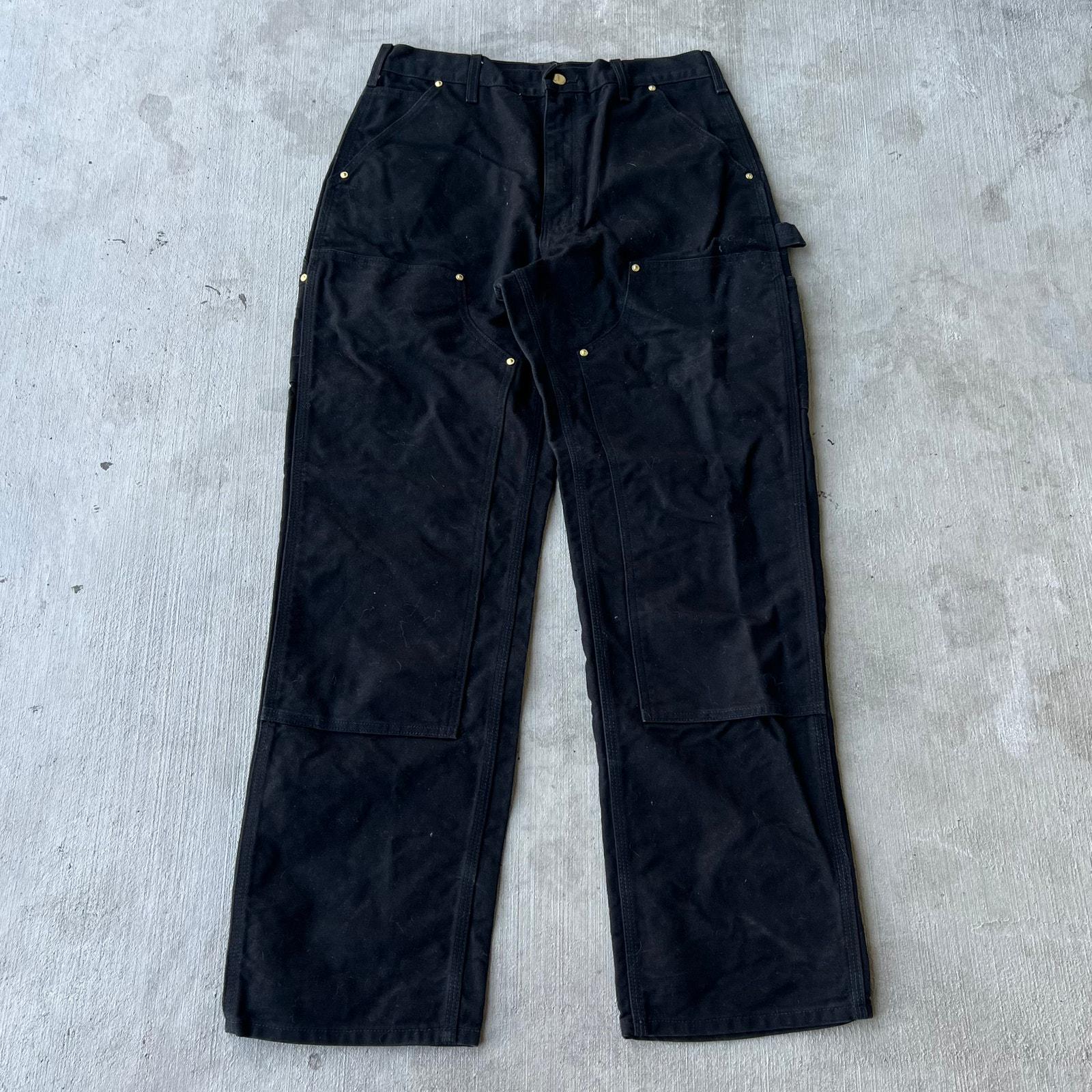 Carhartt Black Double Knee 33 - Etsy