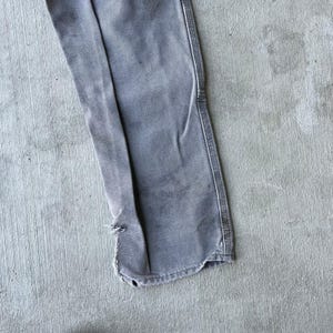 Carhartt faded gray double knee work wear carpenter pants 33x34 image 9