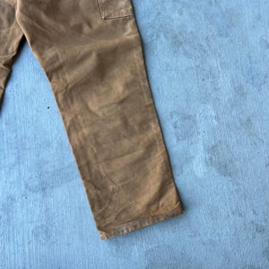 Pantalones de carpintero Carhartt marrones con doble rodilla, talla 40x34 imagen 11