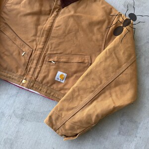 Chaqueta de trabajo corta estilo Detroit de Carhartt, color marrón, estilo años 2000 imagen 4