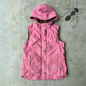 Pink Carhartt Vest - Etsy