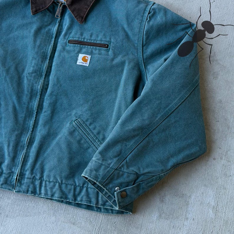 Carhartt WJ097 DTL teal green Detroit WOMENS work wear jacket image 4