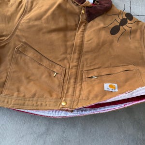 Chaqueta de trabajo corta estilo Detroit de Carhartt, color marrón, estilo años 2000 imagen 5