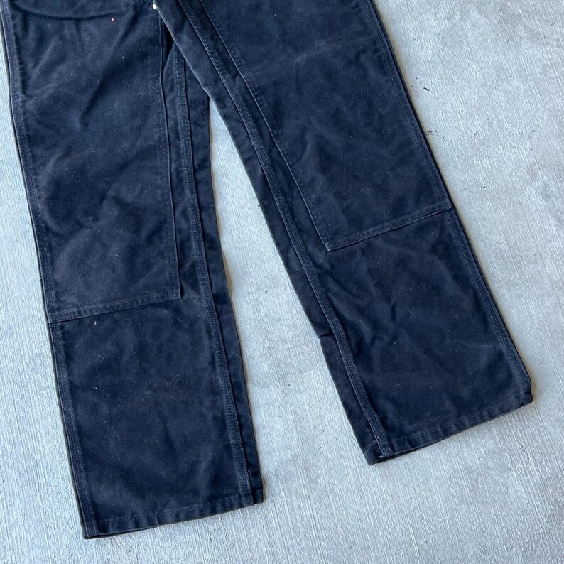 Carhartt black double knee work wear carpenter pants image 2
