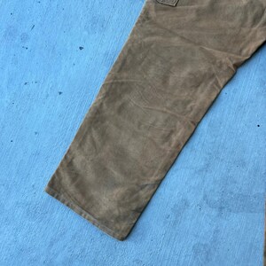 Pantalones de carpintero Carhartt marrones con doble rodilla, talla 40x34 imagen 10