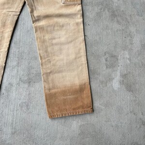 Pantalones de carpintero de trabajo Carhartt de color marrón descolorido con doble rodilla imagen 10