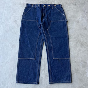 Carhartt blue denim jeans double knee work wear carpenter pants image 1