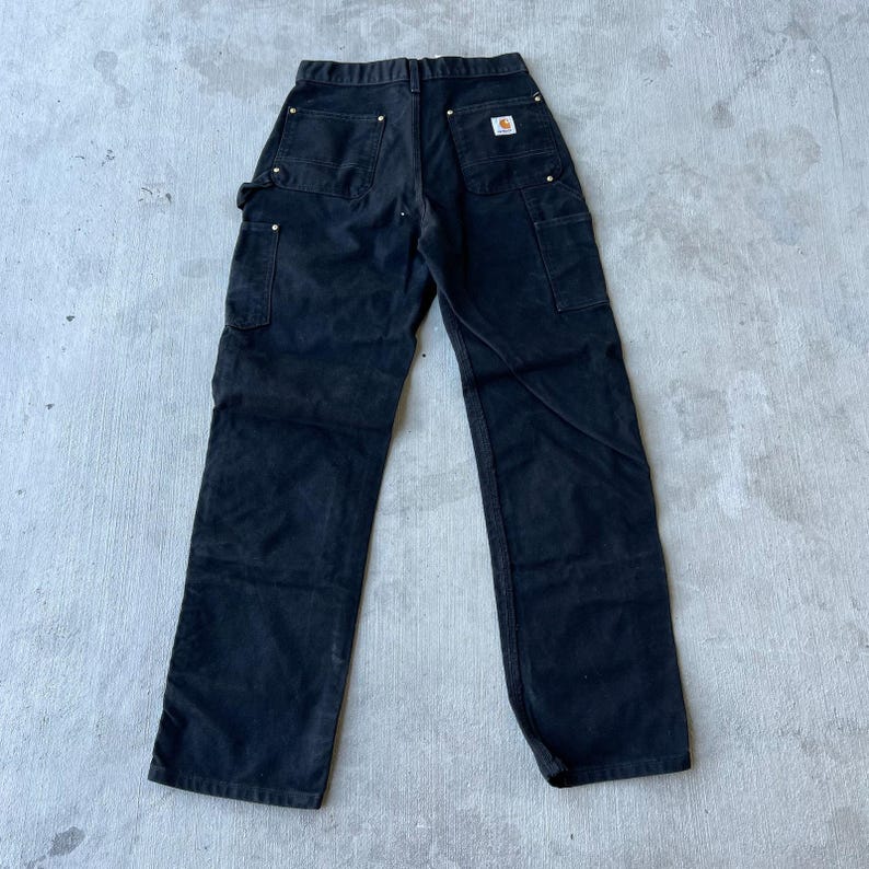 Carhartt black double knee work wear carpenter pants 30x32 image 5