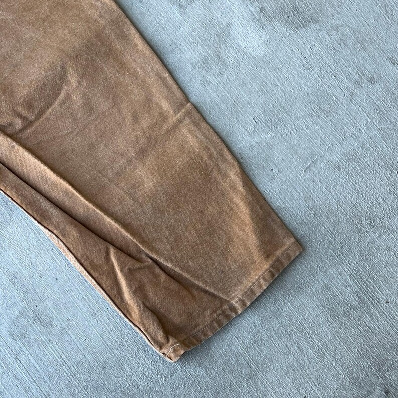 Carhartt brown double knee work wear carpenter pants 40x30 image 9