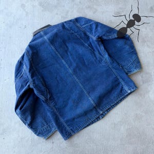 Carhartt denim large chore work wear jacket image 5