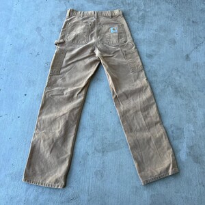 Carhartt brown double knee work wear carpenter pants 30x34 image 5