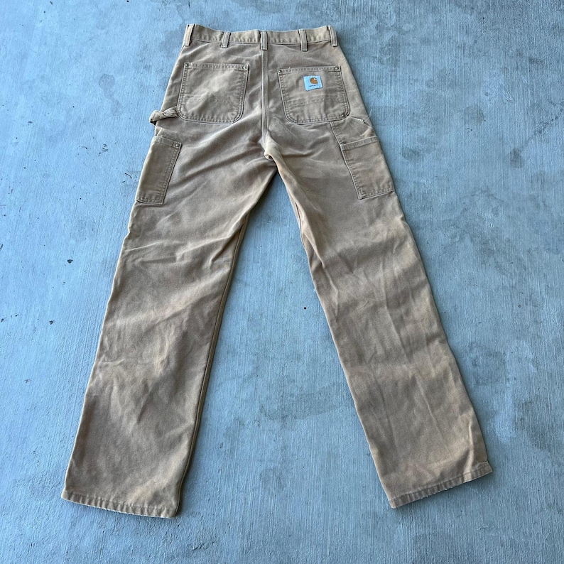 Carhartt brown double knee work wear carpenter pants 30x34 image 5