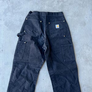 Carhartt black double knee work wear carpenter pants image 6