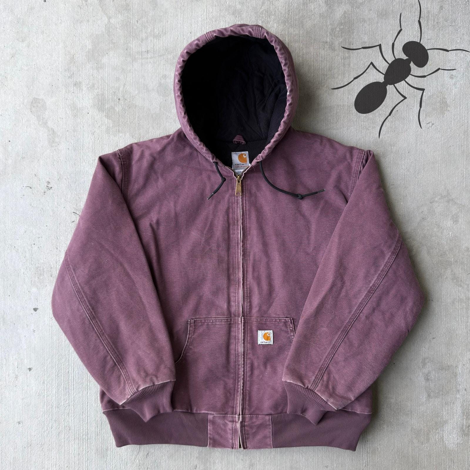 carhartt シエラ　ジャケット　パープル　USA製 Carhartt Canyon Sandstone Sierra Jacket WJ022 BGP Purple Sherpa